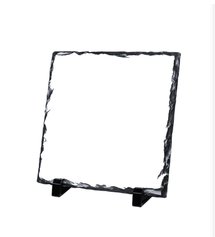 Gloss Photo Slate - Square 19cm x 19cm Single Photo - Luxe Custom Designer