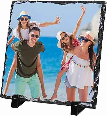 Gloss Photo Slate - Square 19cm x 19cm Single Photo by Luxe Sensational