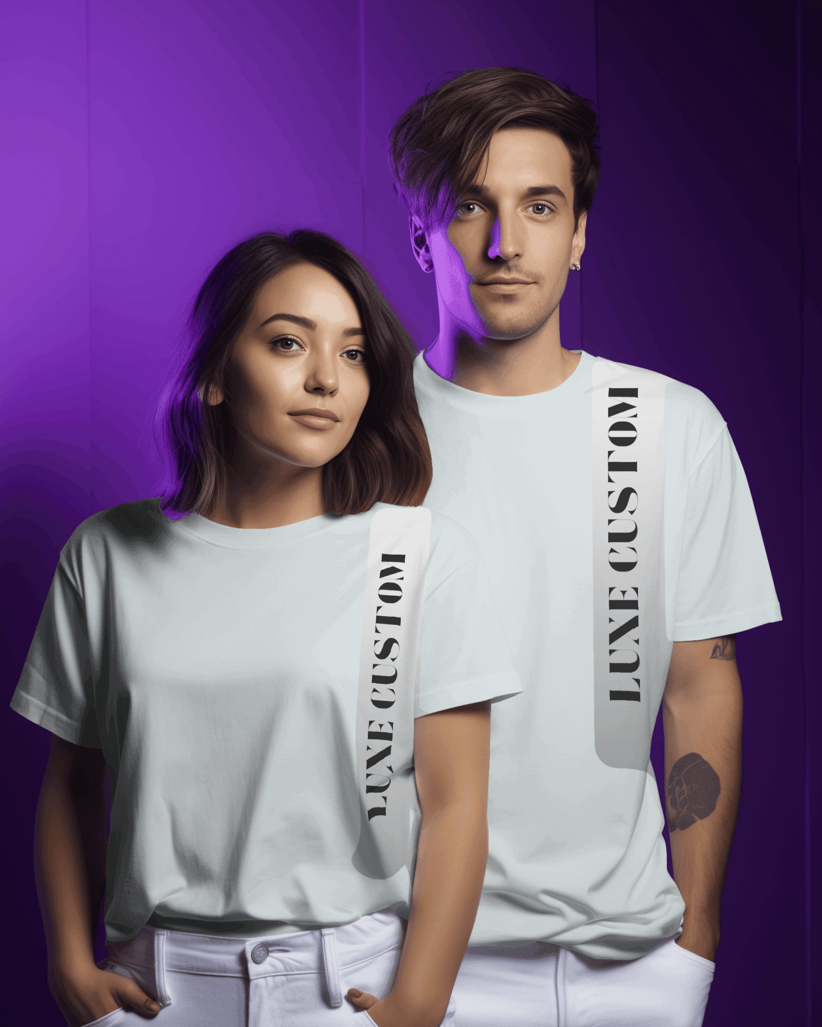 Gradient WHI T Shirt for Stylish Everyday Wear - Luxe Custom Designer
