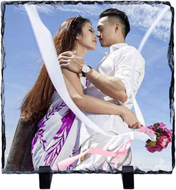 4 Photo Gloss Photo Slate - Square 19cm x 19cm by Luxe-Custom-Designer