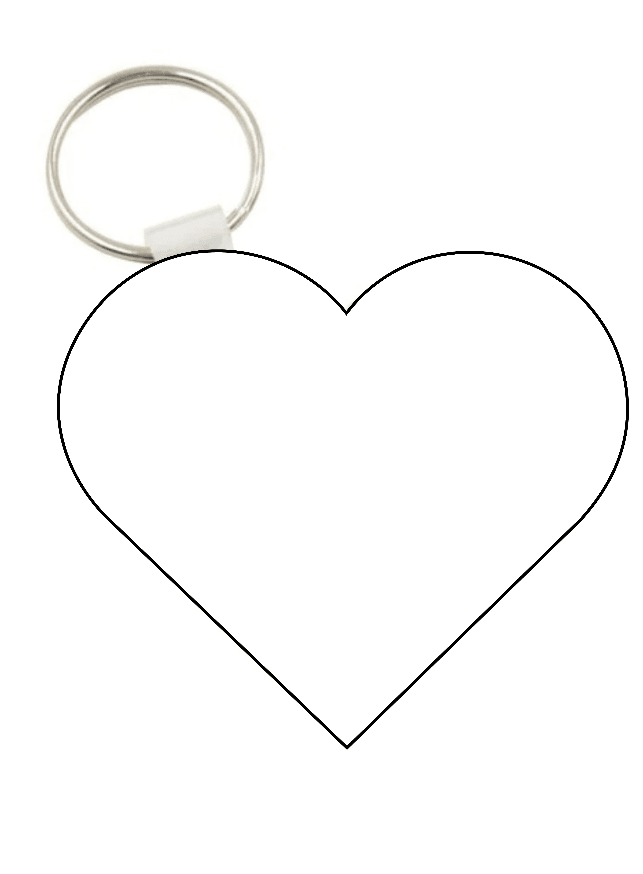 MDF Keyring double print - Luxe Custom Designer