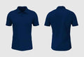 Navy Blue Polo Top by Luxe Sensational