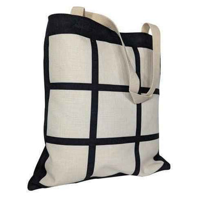 Personalised 9 Panel Linen Shopping Bag - Luxe Custom Designer
