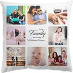 Personalised Cushion Cover 100% Polly 40cm by 39cm - Custom Cushions with Photos by Luxe Sensational