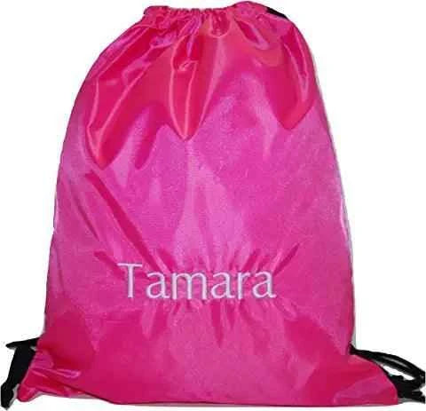 Personalised Drawstring Backpack, Gym Rucksack, School Sport Bag, PE Kit Bag - Luxe Custom Designer