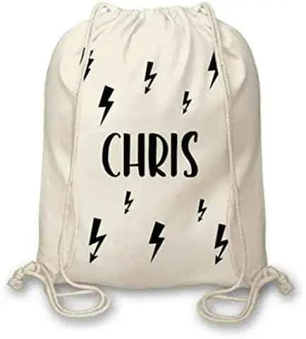 Personalised Drawstring Backpack, Gym Rucksack, School Sport Bag, PE Kit Bag - Luxe Custom Designer
