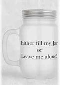 Personalised Frosted glass Mason Jar with straw by Luxe Sensational