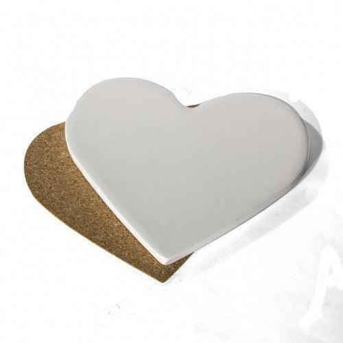 Photo 4" Ceramic Heart Coasters by Luxe Sensational