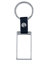 Rectangle metal keyring by Luxe Sensational
