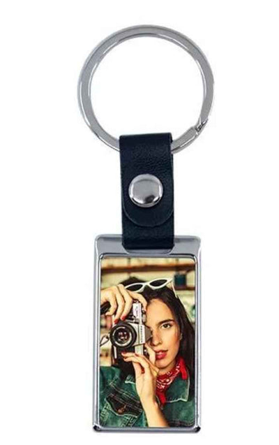 Rectangle metal keyring - Luxe Custom Designer