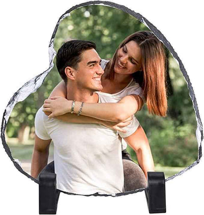 Rock Photo Slate - Heart Medium - Luxe Custom Designer