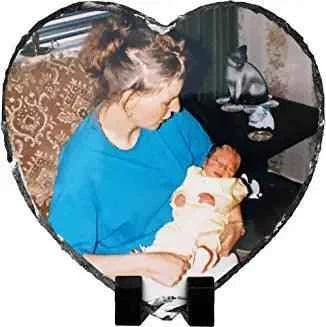 Rock Photo Slate - Heart Medium - Luxe Custom Designer