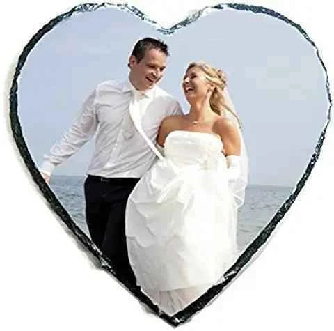 Rock Photo Slate - Heart Medium - Luxe Custom Designer
