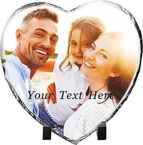 Rock Photo Slate - Heart Medium - Luxe Custom Designer