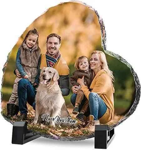 Rock Photo Slate - Heart Medium - Luxe Custom Designer