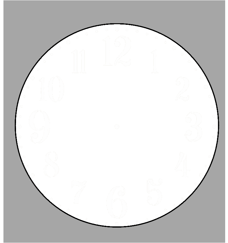 Round Hardboard Custom Photo Clocks - Luxe Custom Designer