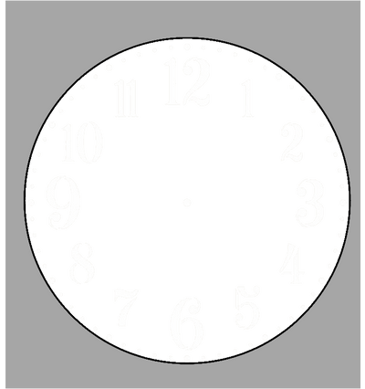 Round Hardboard Custom Photo Clocks - Luxe Custom Designer