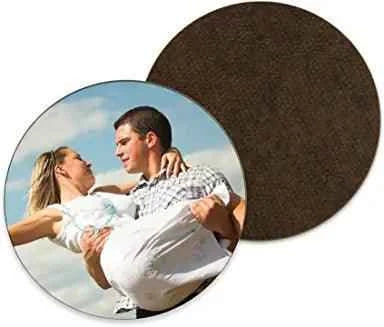Round MDF Coaster With Cork - Luxe Custom Designer