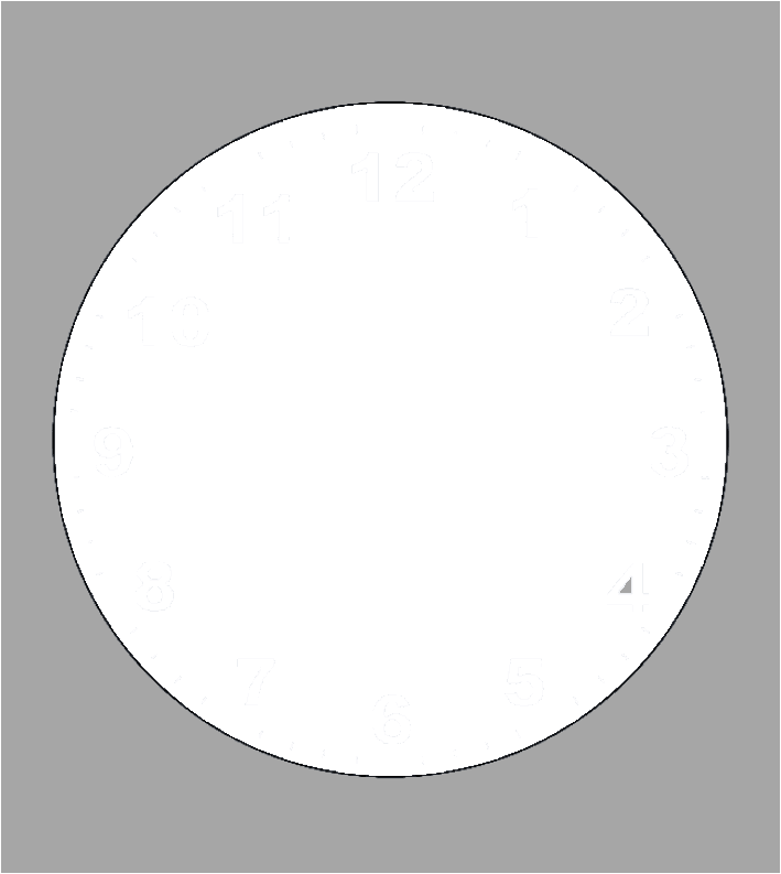 Round Photo Glass Clock 20cm - Luxe Custom Designer