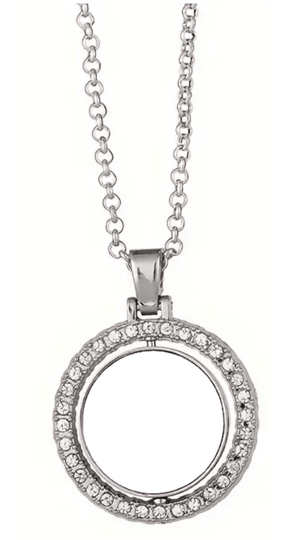 Silver Double Photo Pendant Necklace - Luxe Custom Designer