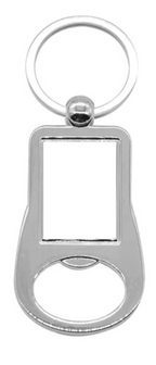Silver metal key ring by Luxe Sensational