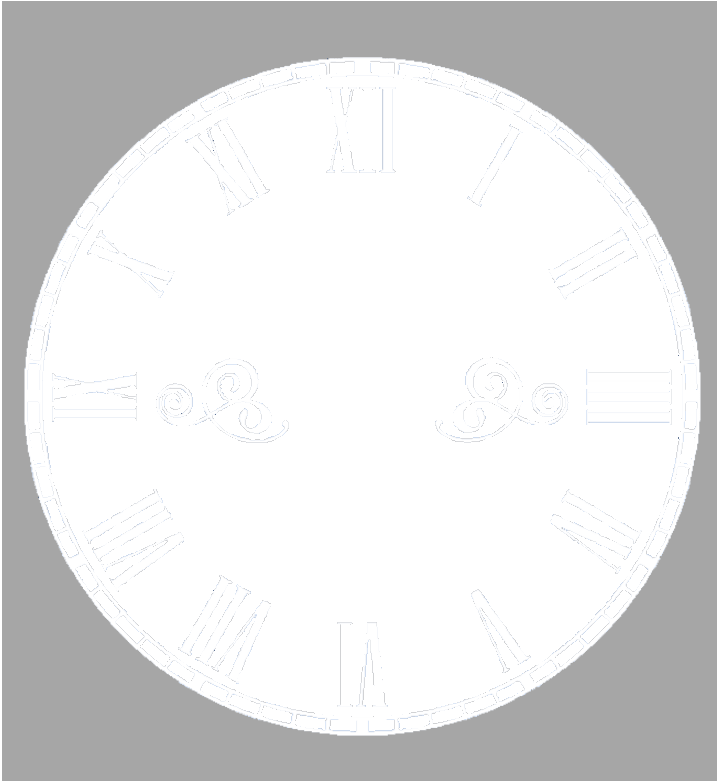 Single photo clock 20cm by Luxe Sensational