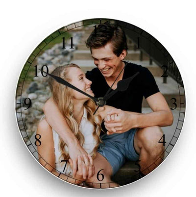 Single photo clock 20cm - Luxe Custom Designer
