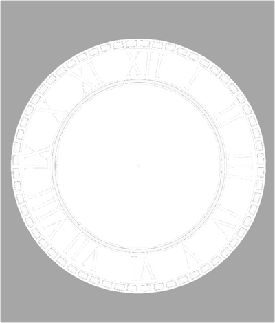 Single photo clock 20cm - Luxe Custom Designer