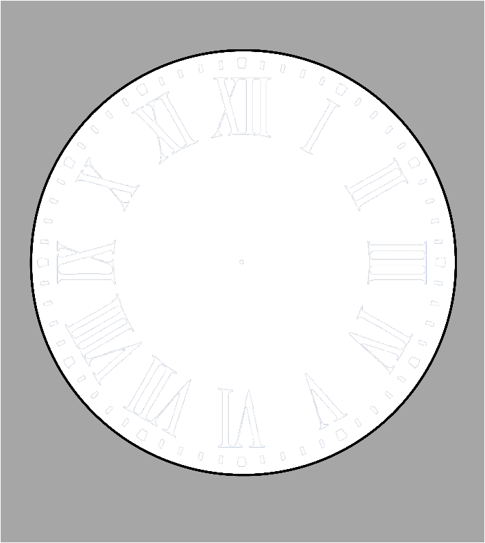 Single photo clock 20cm by Luxe Sensational