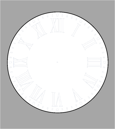 Single photo clock 20cm - Luxe Custom Designer