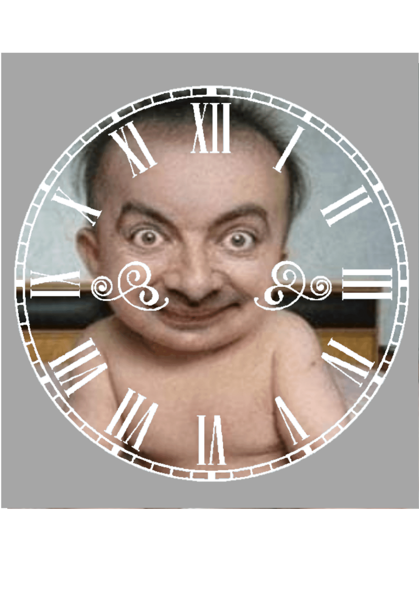 Single photo clock 20cm - Luxe Custom Designer