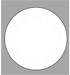 Single photo clock 20cm by Luxe Sensational