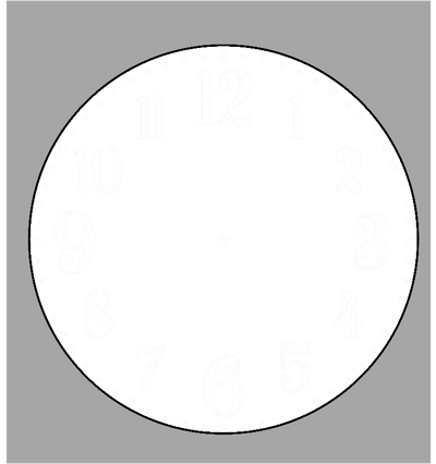 Single photo clock 20cm - Luxe Custom Designer