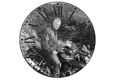 Single photo clock 20cm - Luxe Custom Designer