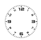 Single photo clock 20cm by Luxe Sensational