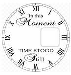 Single photo clock 20cm by Luxe Sensational