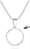 Single Photo Pendant Silver by Luxe Sensational