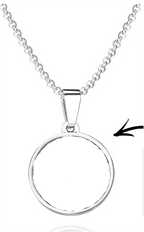 Single Photo Pendant Silver by Luxe Sensational