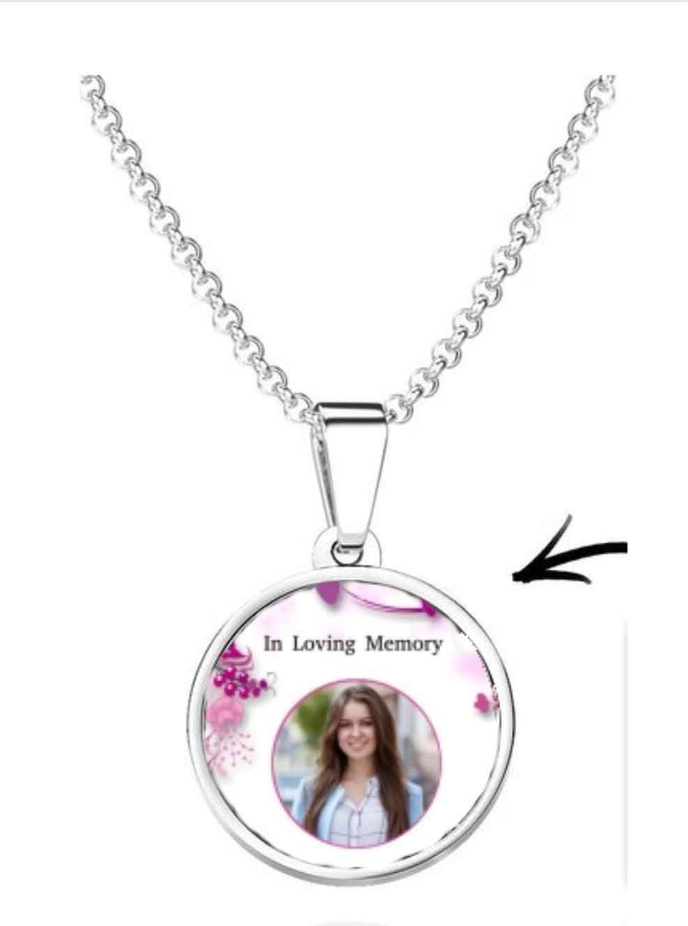 Single Photo Pendant Silver by Luxe Sensational