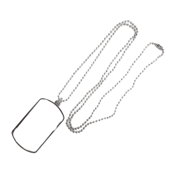 Single Side Large Dogtag - Luxe Custom Designer