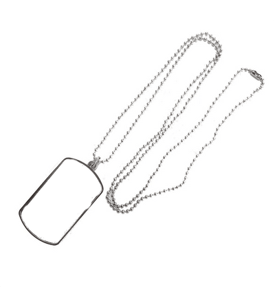Single Side Large Dogtag - Luxe Custom Designer