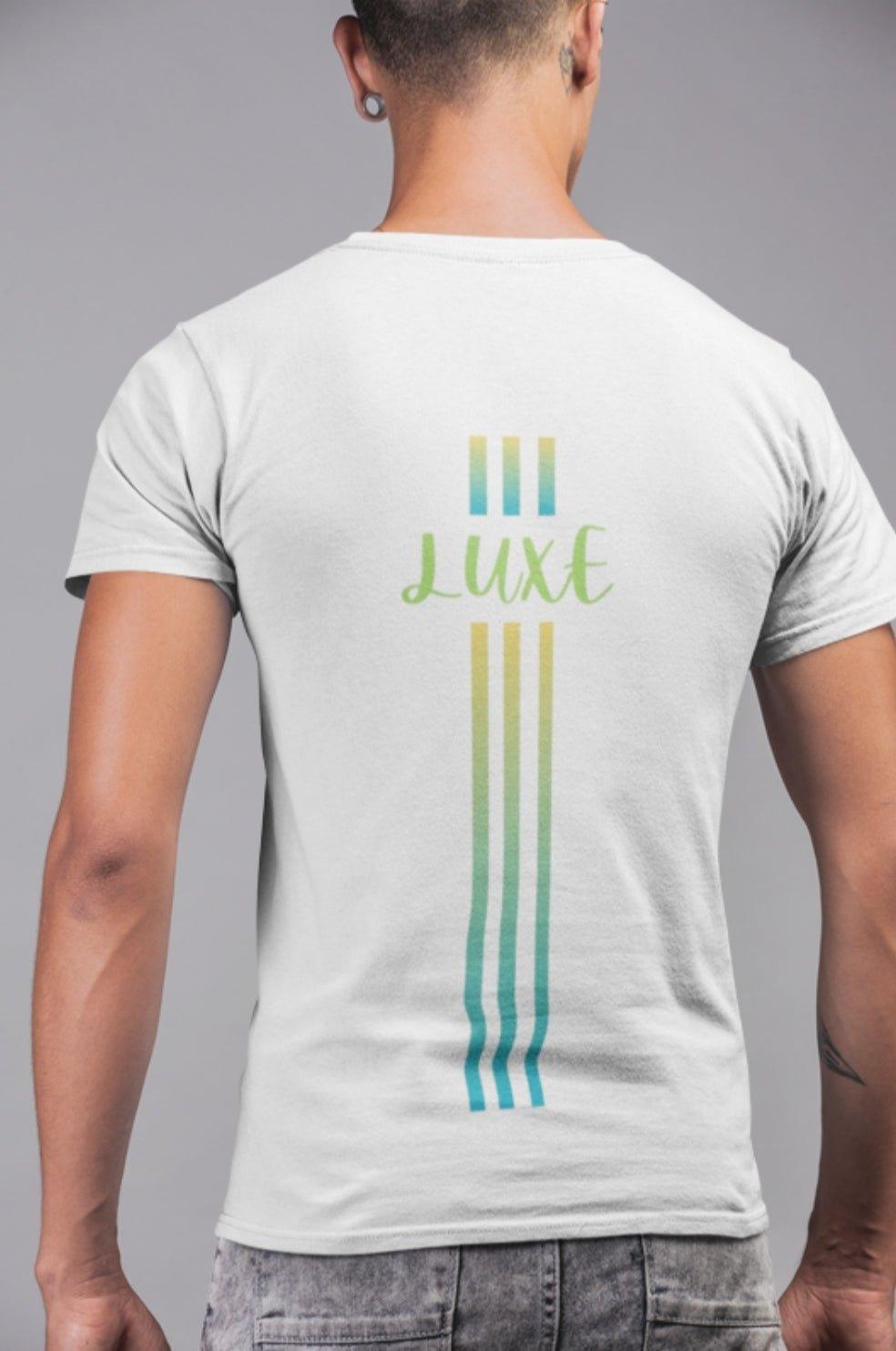 Triple Vertical Luxe T-Shirt - Luxe Custom Designer
