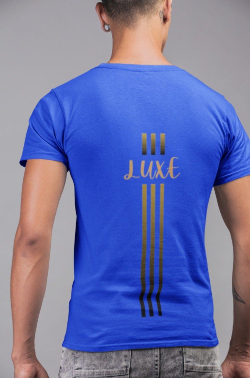 Triple Vertical Luxe T-Shirt - Luxe Custom Designer