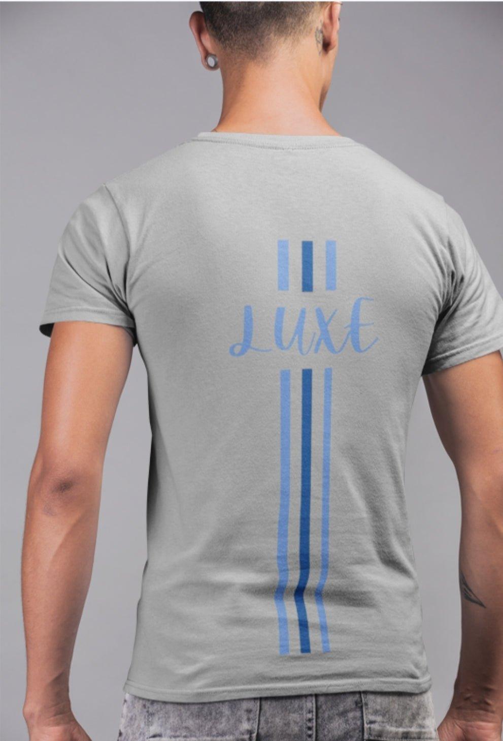 Triple Vertical Luxe T-Shirt - Luxe Custom Designer
