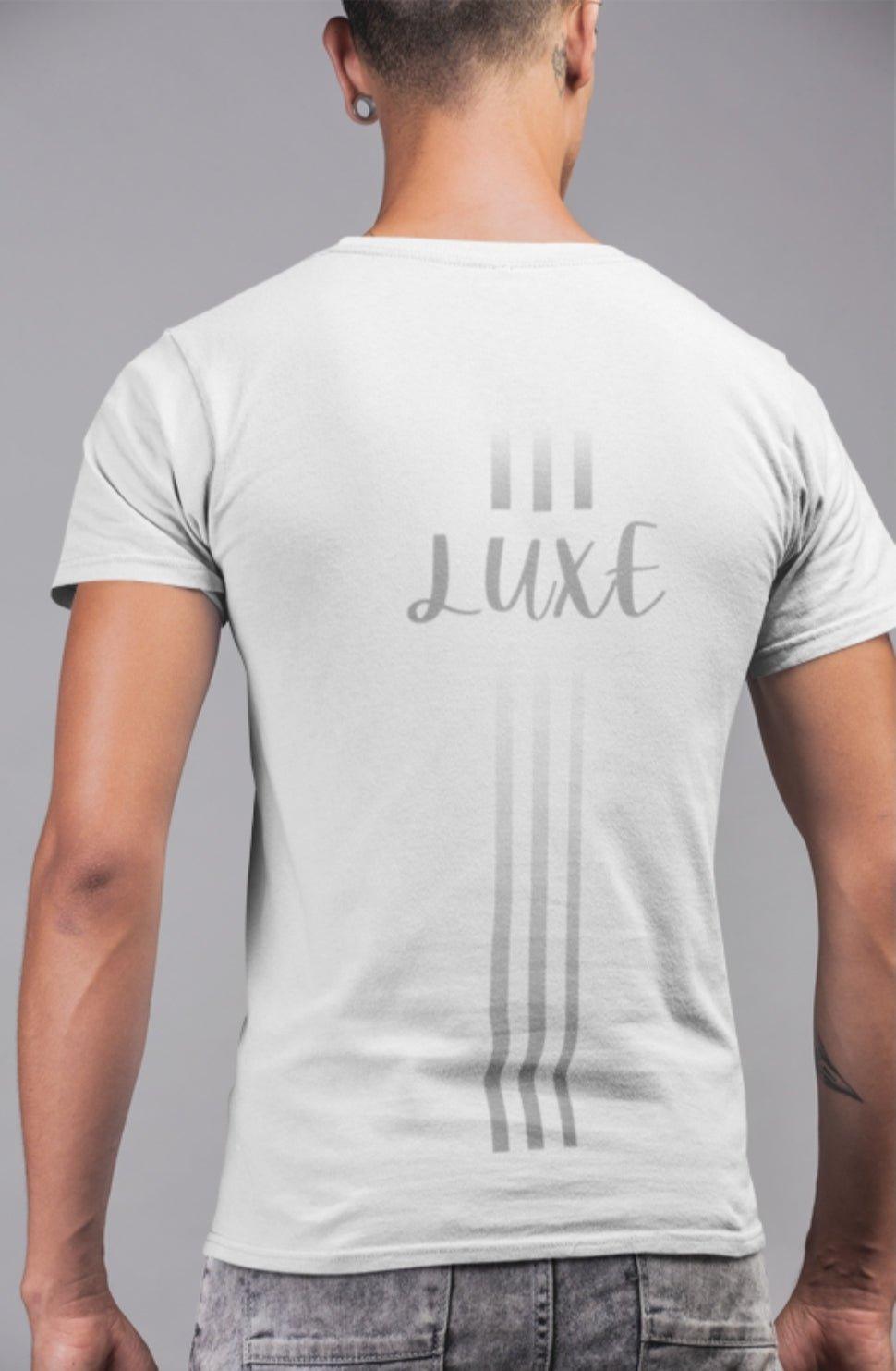 Triple Vertical Luxe T-Shirt - Luxe Custom Designer