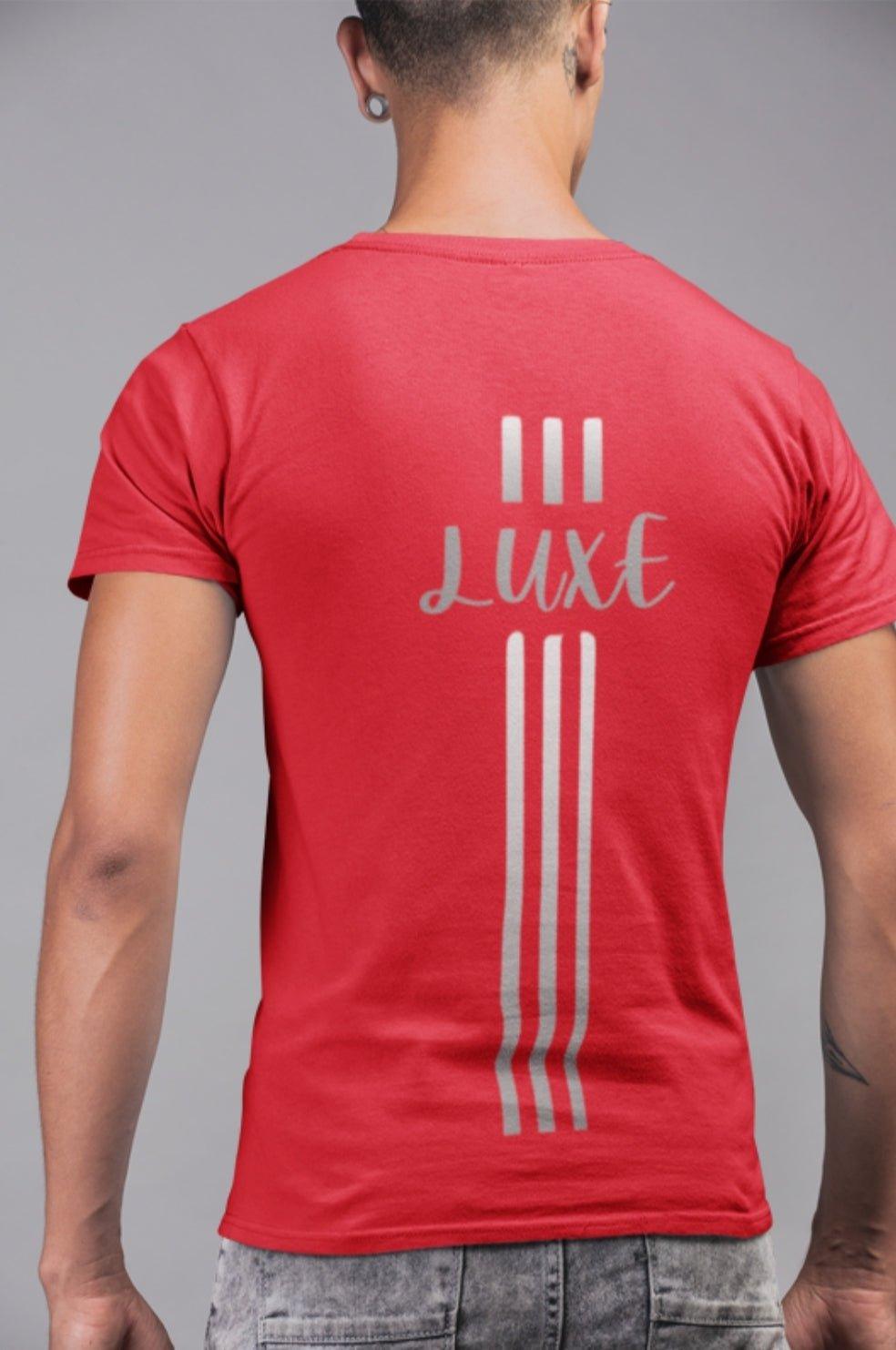 Triple Vertical Luxe T-Shirt - Luxe Custom Designer