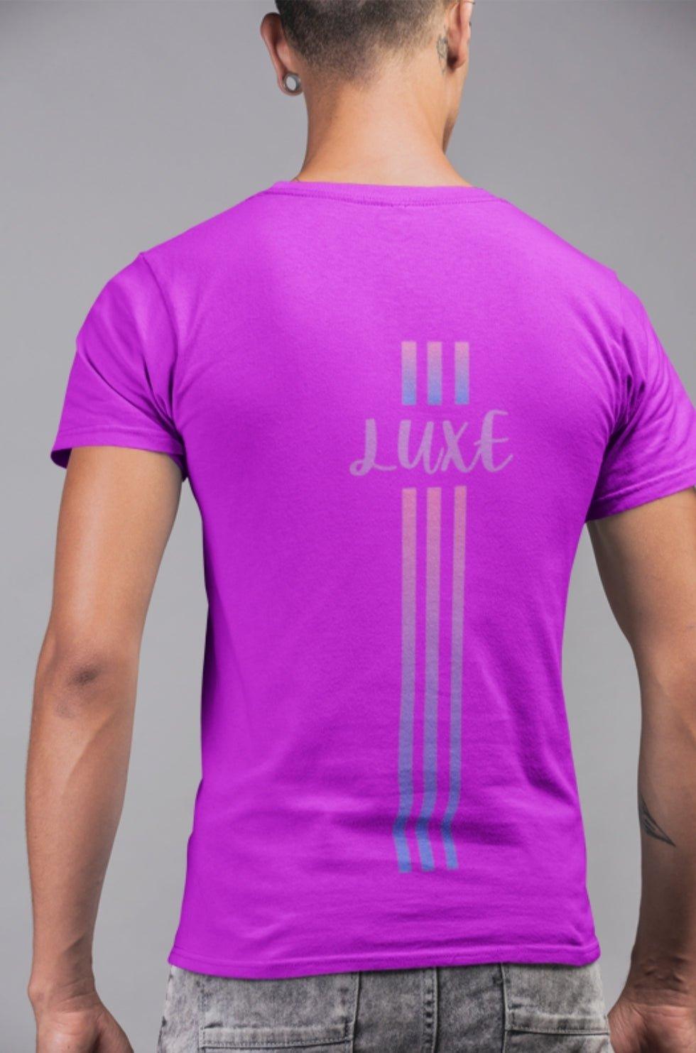 Triple Vertical Luxe T-Shirt - Luxe Custom Designer