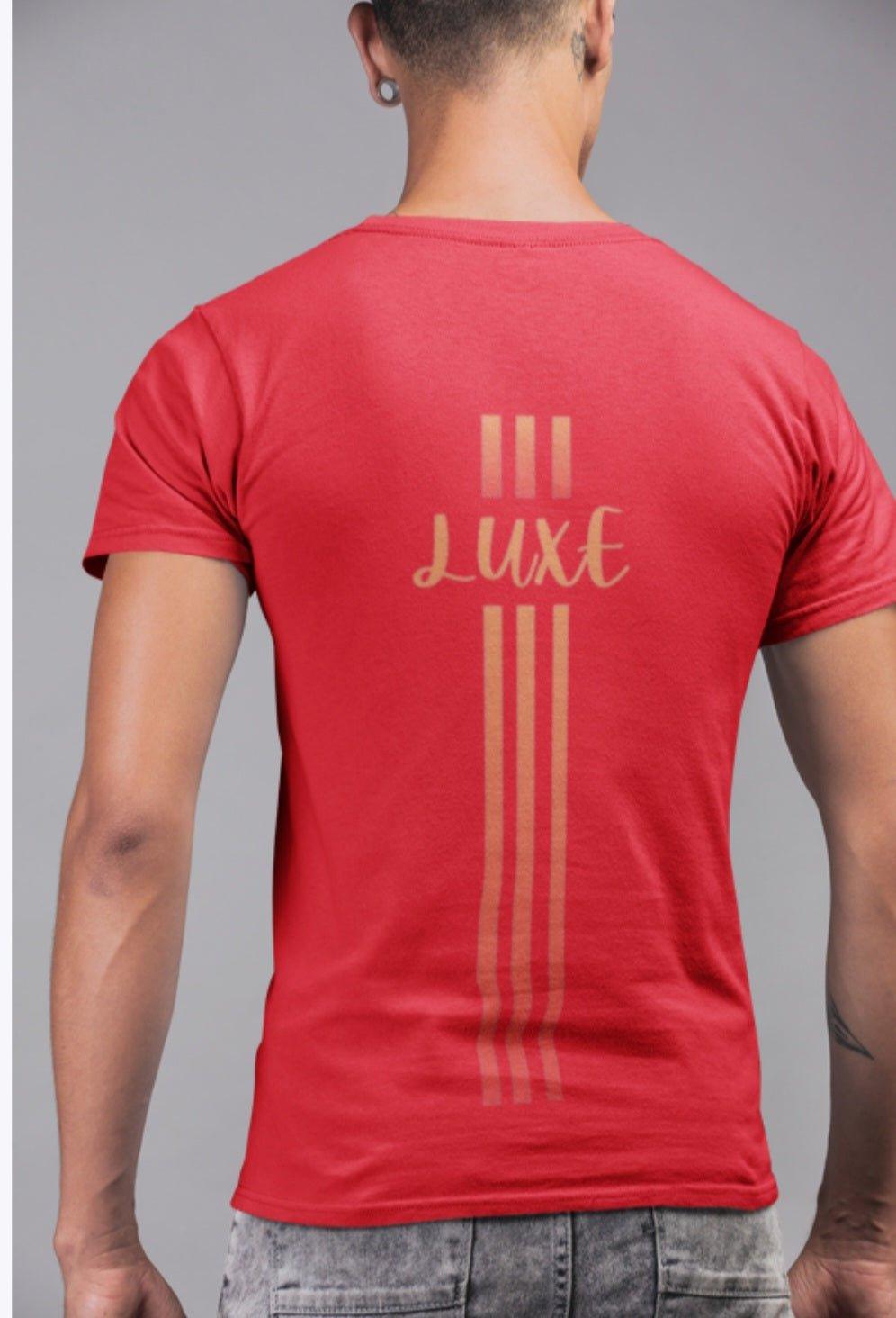 Triple Vertical Luxe T-Shirt - Luxe Custom Designer
