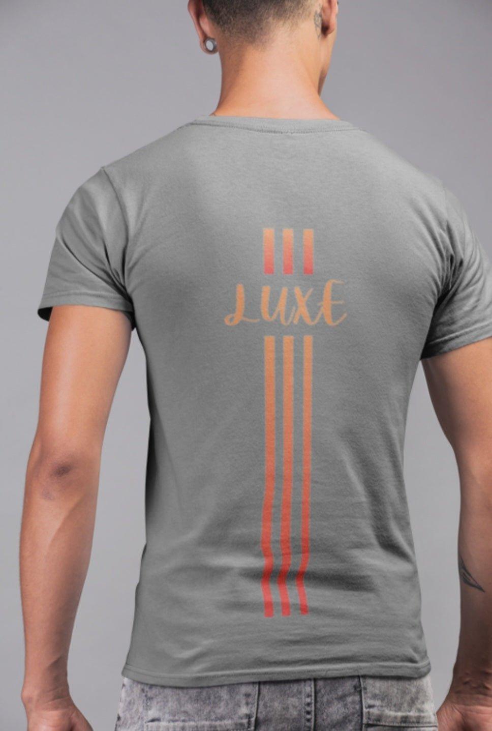 Triple Vertical Luxe T-Shirt - Luxe Custom Designer
