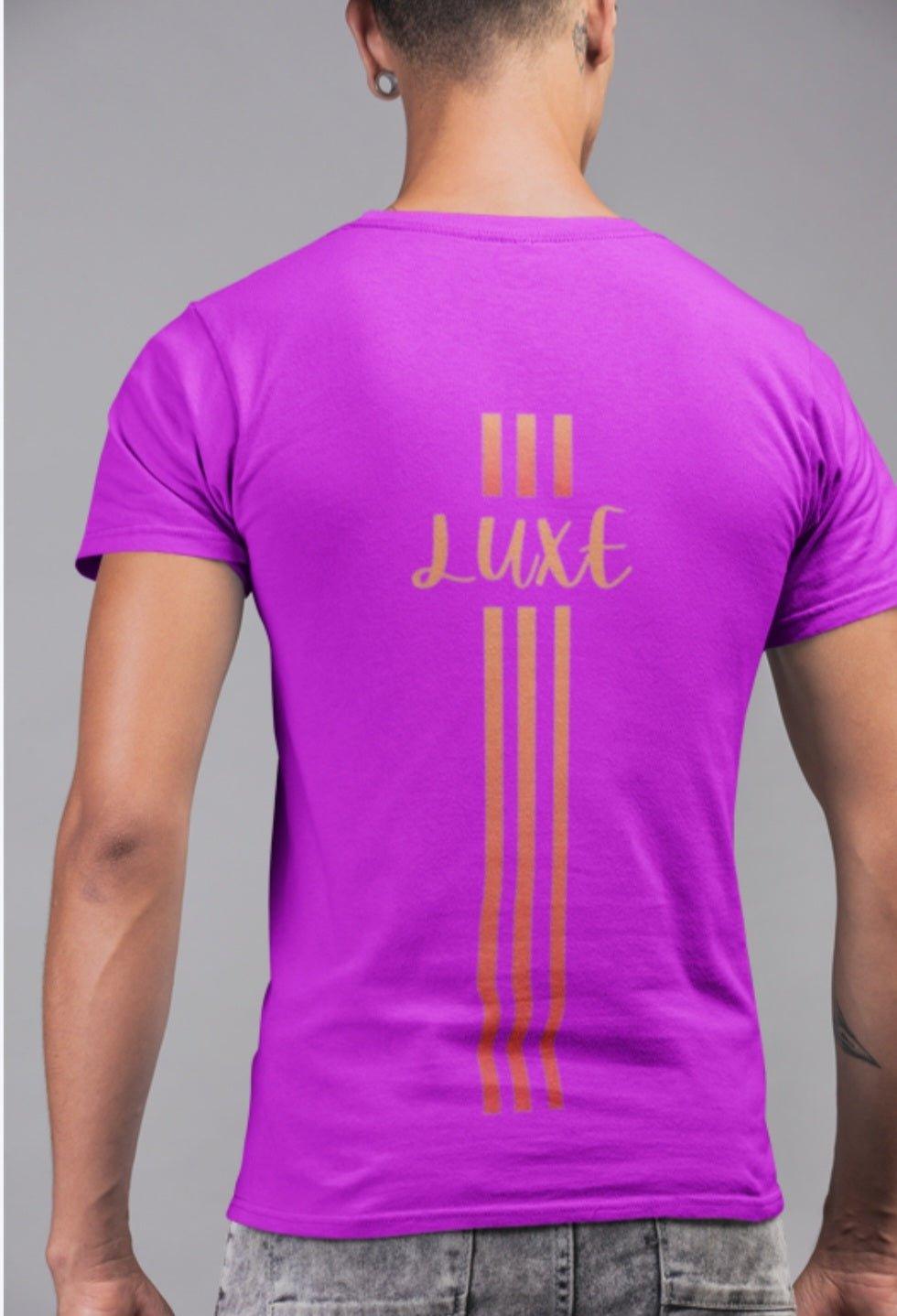 Triple Vertical Luxe T-Shirt - Luxe Custom Designer
